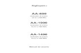 aa-600-1000-1400-manual - RigExpert€¦ · 1. Descripción RigExpert AA-600, A-1000 y AA-1400 son potentes analizadores de antenas diseñados para probar, comprobar, ajustar o reparar