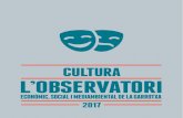CULTURA L’OBSERVATORI · 2017. MEMÒRIA 2016 INSTITUT DE CULTURA. MEMÒRIA IMCO 2016 SUMARI ARTS ESCÈNIQUES Programació d’arts escèniques Suport a escènics locals Festival