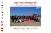 Presentación de PowerPoint - Jocs interempreses · 2019. 3. 13. · Jocs interempreses® Barcelona-Madrid-València 902 789 114 info@jocsinterempreses.com 2018 5 2018: Olimpíada