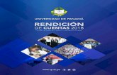 Rendición de Cuentas 1 - up.ac.pa · 2019. 3. 1. · 6 Universidad de Panamá La Universidad de Panamá tiene como misión “Formar profesionales y ciudadanos fundamentados en los