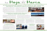 Hoja Haría€¦ · Hoja Ayuntamiento de Haría · Hora de atención al público de los siguientes servicios: la Haría del municipiode Se busca profesional de grado medio o superior