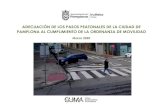 Presentación de PowerPoint - Pamplona · DATOS PASOS PEATONALES PAMPLONA Número total de pasos peatonales: 2.627 Número de intervenciones que se requieren: 2.107 De las cuales