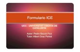 Formulario ICE - UOCopenaccess.uoc.edu/webapps/o2/bitstream/10609/... · Descripción La aplicación dispondrá de una parte frontal, que será la web que contendrá el formulario