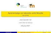 Les eines Joan Queralt i Gil - XTECjqueralt/moodle/eines_colaboratives_moodle.pdf1 La web 2.0 2 Moodle i la web 2.0 3 Les eines col·laboratives de Moodle J.Queralt (IOC) Aprenentatge