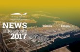 julio-agosto 2017 - Port of Valencia · pasado mes de junio. Este buen registro se debe, principalmente, al comportamiento del comercio exterior de contenedores llenos que, hasta