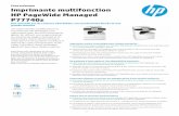 Fichetechnique Imprimantemultifonction HPPageWideManaged … · 2017. 10. 4. · Bénéficiez d’un rapport qualité-prix durable. ... 2 ports hôtes USB 2.0 haut débit, port de
