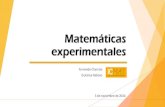Matemáticas experimentales - UAMmatematicas.uam.es/~fernando.chamizo/talks/icmat_sc2014/SC14_i… · Los números binarios son la base de las comunicaciones digitales. Matemáticas