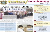 New acciones No. 1 Acciones 2006 Reconocimiento Facultad de … · 2011. 6. 22. · Felicidades y reciban tanto el químico Morales como la doctora Cortés, nuestro reconocimiento