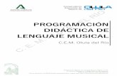 PROGRAMACIÓN LENGUAJE MUSICAL DEF2conservatoriodeolula.com/asset/...lenguaje-musical.pdf · del lenguaje musical, entonando melodías de obras o fragmentos musicales de diversos