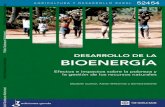 DESARROLLO DE LA BIOENERGÍA · 1.2 Contribución de la bioenergía a la TPES, por regiones, 1970-2005 15 1.3 Producción estimada de bioenergía, por tipos, 2005-30 17 1.4 Contribución