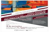 18 de noviembre - gallery.mailchimp.com€¦ · CARINA LION UBA (ARGENTINA) A Metodologías alternativas para la formación pedagógica de los docentes universitarios: pasado, presente