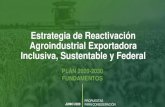 Estrategia de Reactivación Agroindustrial Exportadora ...€¦ · Agroindustrial Exportadora Inclusiva, Sustentable y Federal PLAN 2020-2030 ... métodos de diagnóstico y tratamiento