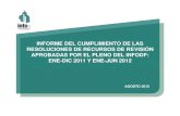 INFORME DEL CUMPLIMIENTO DE LAS RESOLUCIONES ...proyectotabano.weebly.com/uploads/2/6/6/9/2669596/info...INTRODUCCIÓN • El presente informe tiene como propósito analizar el cumplimiento