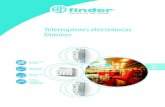 Telerruptores electrónicos Dimmer€¦ · mediante regulación de las lámparas • Alimentación 230 V AC, 50/60 Hz con reconocimiento automático de frecuencia • Contacto NA