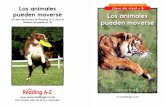 Libro original en inglés de nivel B Los animales Libro de ...€¦ · Los animales pueden moverse Los animales pueden moverse Un libro de lectura de Reading A–Z, Nivel B Número