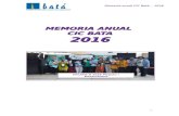 MEMORIA ANUAL CIC BATA 2016 · Memoria anual CIC Batá - 2016 RESUMEN DE PROYECTOS EJECUTADOS EN EL AÑO 2016 por el Área Titulo Entidades Colaboradoras Coste Total Entidades Financiador