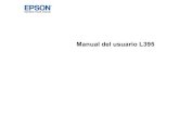 Manual del usuario - L395 · El producto no aparece en la ventana de impresoras de Mac..... 122 No puede imprimir por medio de una red..... 122 No puede escanear por medio de una
