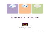 KUDEAKETA TXOSTENA€¦ · kudeaketa txostena - informe de gestion. antolakuntza - organizacion 2017/03 . kontratazioa contrataciÓn . esleipenak adjudicaciones