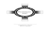 La Confesión de Fe de Westminstersc94447b0ffbc666d.jimcontent.com/download/version/1405707999/… · Confesion de Fe de Westminster, 1647 2 La Confesión de Fe Acordado por la Asamblea