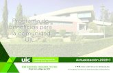 Programa de la comunidad UIC · o exalumno con credencial vigente CONTA CTO ABEL RÍOS Renato Leduc 151-1 Toriello Guerra, C.P. 14050 Del Tlalpan CDMX abelr720@gmail.com 70456443
