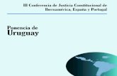 Ponencia de Uruguay - CIJC al... · 2 b - Sujetos del debate. Conforme al art. 516.1 C.G.P. en el caso de promoverse la cuestión de constitucionalidad por vía de excepción o defensa