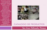 Catalogo de productos - turrismo.it · al rescate y uso del teñido con tintes naturales y la innovación de producto, en un periodo de trabajo que comprendió desde junio de 2011