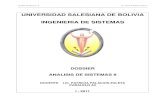 UNIVERSIDAD SALESIANA DE BOLIVIA INGENIERIA DE SISTEMASvirtual.usalesiana.edu.bo/web/contenido/dossier/12011/336.pdf · Surgimiento del UML..... Aceptación del lenguaje y estandarización