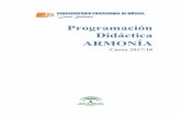 Programación Didáctica ARMONÍAconservatoriodebaza.com/wp-content/uploads/2018/05/PD-ARM-201… · en la armonía tonal. 5. Identificar a través del análisis de obras los acordes,