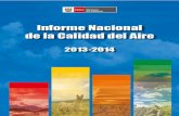 INFORME NACIONAL DE LA CALIDAD DEL AIRE 2013-2014€¦ · 2.3.1 Información de la Calidad del Aire en las Zonas de Atención Prioritaria 26 2.3.2 Resultados de los Programas de Vigilancia