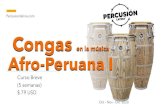Percusionlatina.com Congas · 2020. 9. 26. · congas en los ritmos Afro-Peruanos. •Aprenderás a ejecutar ritmos como Landó, zamacueca, panalivioy festejo. Tanto para canción
