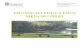 PROYECTO EDUCATIVO MENDILLORRI - Museo de Educación Ambiental del Ayuntamiento de …educacionambiental.pamplona.es/wp-content/uploads/2020/... · 2020. 1. 14. · Los/as destinatarios/as