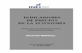 INDICADORES DE PRECIOS DE LA ECONOMÍA...El Índice de Precios al Consumidor de Lima Metropolitana, correspondiente al mes de octubre de 2011, aumentó en 0,31%, ligeramente inferior