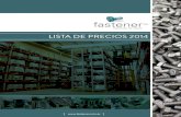 LISTA DE PRECIOS 2014 - Fastenerfastener.com.ar/pdf/Fastener-Lista_de_precios-Marzo_2014.pdf · 2014. 5. 20. · TUERCAS GRADO 2H PESADAS 2H Precio por 100 unidades en pesos sin iva.