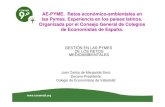Gestión en las Pymes de los retos medioambientales€¦ · CONAMA 9 Pyme Europea Según la Recomendación 2003/361/CE, una PYME es una empresa con menos de 250 trabajadores(por debajo