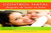 CONTROL NATAL · de Recursos y Servicios Sanitarios del Departamento de Servicios Sanitarios y Humanos de EE.UU. en el marco de la subvención B04MC26651 de Servicios de Salud Materna