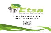 catalogo de materialess - Etsamexetsamex.com/CATALOGO 2019.pdf · UNIAXIALES: Refuerzo de suelos blandos, construcción, estabilización y refuerzo de caminos. ERZO BIAXIALES: Estabilizador