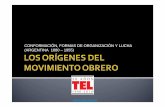 CONFORMACIÓN, FORMAS DE ORGANIZACIÓN Y LUCHA …tel.org.ar/spip/talleres/pres1t.pdf · 2012. 9. 3. · -FERROCARRILES. EN LAS CIUDADES EN PEQUEÑOS TALLERES, ... SE EXTIENDE PAULATINAMENTE
