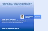 New COMPETENCIAS DE LAS AUTORIDADES AMBIENTALES EN EL … · 2019. 12. 17. · Maestro de Transporte Intermodal. MADS Taller Intercambio Experiencias con ... proyecto, obra o actividad,