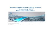 AutoCAD® Civil 3D® 2020 - Autodesk · Civil 3D, como los grupos de puntos). Templates o plantillas Predefinidas en _Autodesk Civil 3D 2020 CL BASE.dwt AutoCAD Civil 3D 2019 incluye