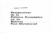 Perspectivas· de la Polític,a Económica · constituye un nítido indicador del derrumbe de ese modelo de acumulación. Segundo, él debilitamiento de la capacidad exportadora bolivia