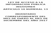 LEY DE ACCESO A LA INFORMACION PÚBLICA INSIVUMEH … 10... · DE BIENES Sistema de Contabilidad Integrada Gubernamental Reportes para Ley de Acceso a la Información Pública - Art.