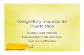 Geografía y recursos de Puerto Rico · materia mineral indistinta o materia orgánica (carbón) • Sedimentos: fragmentos de materia sólida transportados y depositados por gravedad,