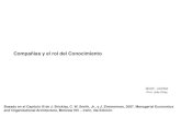 Compañías y el rol del Conocimiento · Compañías y el rol del Conocimiento MADE - UCEMA Prof. Julio Elías Basado en el Capítulo III de J. Brickley, C. W. Smith, Jr., y J. Zimmer