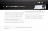 Infor10 EAM Business - Visual K€¦ · Infor10 EAM Business es una solución de gestión efectiva de activos empresariales que permite a las organizaciones pequeñas y medianas controlar