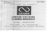 New SENCAMER · 2013. 5. 29. · cdu 677.061: 677.017.272 covenin ill - 74 ministerio de fomento norma venezolana factores de conversion -en la numeraciom de hilados textiles