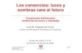 Los consorcios: luces y sombras cara al futurowebs.ucm.es/BUCM/boletin/doc12583.pdfsombras cara al futuro Cooperación bibliotecaria: tendencias de futuro y realidades Lluís M. Anglada