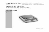 Instrução de uso Balanças de precisãodok.kern-sohn.com/manuals/files/Portuguese/PFB-BA-p-1322.pdf · 2013. 10. 9. · Precisão de leitura (d) 0,001 g 0,001 g 0,001 g 0,01 g Gama