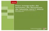Plan Integrado de Gestión de Residuos de Melilla 2017-2022 · fracciones de residuos peligrosos y no peligrosos de origen industrial comercial y de servicios, para el periodo 2017-2022.