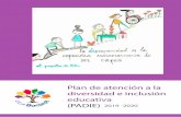 diversidad e inclusión educativa (PADIE) 2019 -2020 · facilita la colaboración e implicación de las familias (en talleres, comisiones mixtas con el profesorado, en actividades