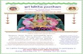 Sri Lalitha Peetham · 2020. 10. 10. · Tritiya – Vishakha 7:00 PM – Sri Lalitha Sahasranamam, Bala Tripura Chitraannam Archana, Harathi, Prasada Viniyogam Sundari (Lemon Rice)